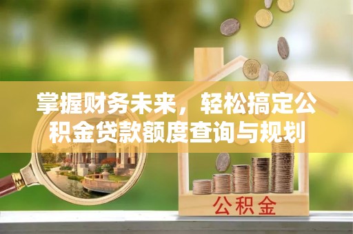 海丰掌握财务未来，轻松搞定公积金贷款额度查询与规划
