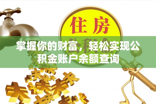 海丰掌握你的财富，轻松实现公积金账户余额查询