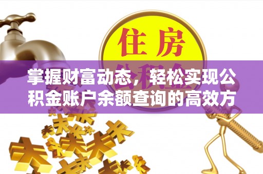 海丰掌握财富动态，轻松实现公积金账户余额查询的高效方法