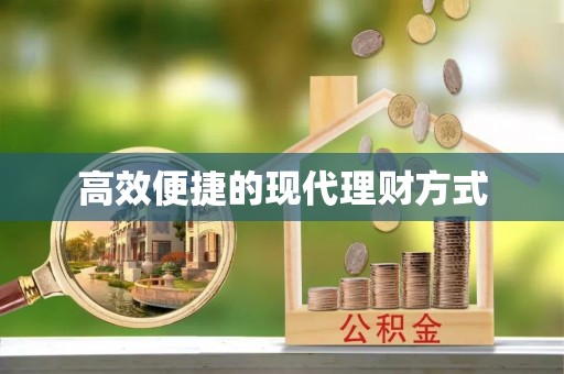 海丰高效便捷的现代理财方式