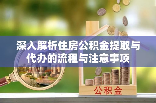 海丰深入解析住房公积金提取与代办的流程与注意事项